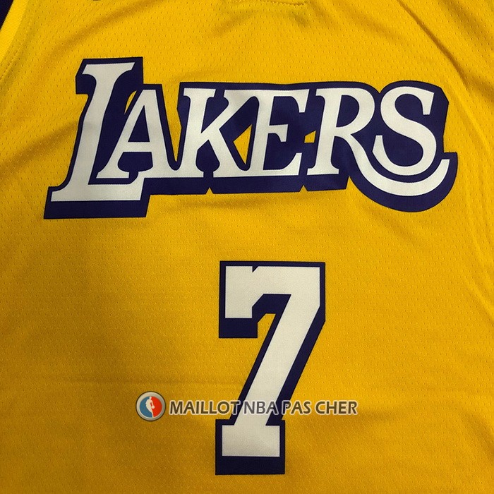 Maillot Los Angeles Lakers Carmelo Anthony NO 7 Ville 2019-20 Jaune